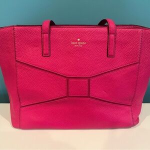 Kate Spade Bridge Place Francisca Pink flamingo Bow Tote